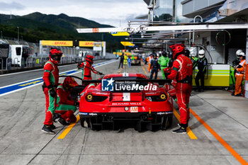 2023-09-08 - 83 PEREZ COMPANC Luis (arg), WADOUX Lilou (fra), ROVERA Alessio (ita), Richard Mille AF Corse, Ferrari 488 GTE Evo, pitlane during the 6 Hours of Fuji 2023, 6th round of the 2023 FIA World Endurance Championship, from September 7 to 10, 2023 on the Fuji Speedway, in Oyama, Japan - AUTO - FIA WEC - 6 HOURS OF FUJI 2023 - ENDURANCE - MOTORS