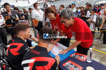 2023-09-09 - 07 CONWAY Mike (gbr), KOBAYASHI Kamui (jpn), LOPEZ José Maria (arg), Toyota Gazoo Racing, Toyota GR010 - Hybrid, portrait, Autograph session, ambiance, during the 6 Hours of Fuji 2023, 6th round of the 2023 FIA World Endurance Championship, from September 7 to 10, 2023 on the Fuji Speedway, in Oyama, Japan - AUTO - FIA WEC - 6 HOURS OF FUJI 2023 - ENDURANCE - MOTORS