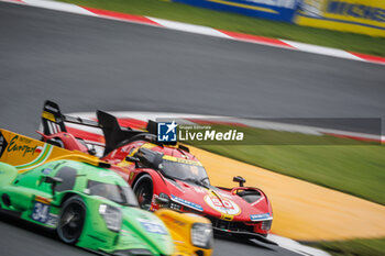 2023-09-09 - 50 FUOCO Antonio (ita), MOLINA Miguel (spa), NIELSEN Nicklas (dnk), Ferrari AF Corse, Ferrari 499P, action during the 6 Hours of Fuji 2023, 6th round of the 2023 FIA World Endurance Championship, from September 7 to 10, 2023 on the Fuji Speedway, in Oyama, Japan - AUTO - FIA WEC - 6 HOURS OF FUJI 2023 - ENDURANCE - MOTORS