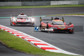 2023-09-09 - 50 FUOCO Antonio (ita), MOLINA Miguel (spa), NIELSEN Nicklas (dnk), Ferrari AF Corse, Ferrari 499P, action during the 6 Hours of Fuji 2023, 6th round of the 2023 FIA World Endurance Championship, from September 7 to 10, 2023 on the Fuji Speedway, in Oyama, Japan - AUTO - FIA WEC - 6 HOURS OF FUJI 2023 - ENDURANCE - MOTORS