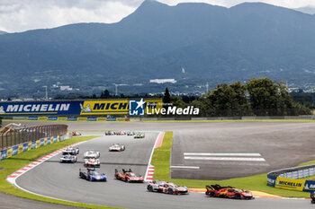 2023-09-10 - 50 FUOCO Antonio (ita), MOLINA Miguel (spa), NIELSEN Nicklas (dnk), Ferrari AF Corse, Ferrari 499P, action, 07 CONWAY Mike (gbr), KOBAYASHI Kamui (jpn), LOPEZ José Maria (arg), Toyota Gazoo Racing, Toyota GR010 - Hybrid, action, start of the race, depart, during the 6 Hours of Fuji 2023, 6th round of the 2023 FIA World Endurance Championship, from September 7 to 10, 2023 on the Fuji Speedway, in Oyama, Japan - AUTO - FIA WEC - 6 HOURS OF FUJI 2023 - ENDURANCE - MOTORS