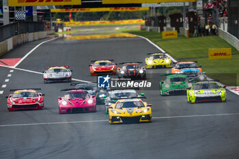 2023-09-10 - Start of the race: 33 KEATING Ben (usa), VARRONE Nicolas (arg), CATSBURG Nicky (old), Corvette Racing, Chevrolet Corvette C8.R, action during the 6 Hours of Fuji 2023, 6th round of the 2023 FIA World Endurance Championship, from September 7 to 10, 2023 on the Fuji Speedway, in Oyama, Japan - AUTO - FIA WEC - 6 HOURS OF FUJI 2023 - ENDURANCE - MOTORS