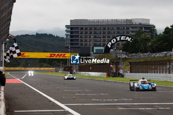 2023-09-10 - 35 NEGRAO André (bra), ROJAS Memo (mex), CALDWELL Oliver (gbr), Alpine Elf Team, Oreca 07 - Gibson, action finish line, arrivee during the 6 Hours of Fuji 2023, 6th round of the 2023 FIA World Endurance Championship, from September 7 to 10, 2023 on the Fuji Speedway, in Oyama, Japan - AUTO - FIA WEC - 6 HOURS OF FUJI 2023 - ENDURANCE - MOTORS