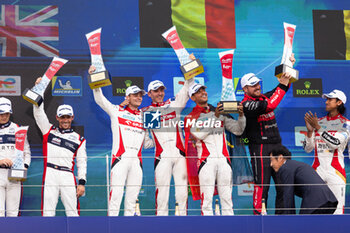2023-09-10 - 41 ANDRADE Rui (prt), KUBICA Robert (pol), DELETRAZ Louis (swi), Team WRT, Oreca 07 - Gibson, podium during the 6 Hours of Fuji 2023, 6th round of the 2023 FIA World Endurance Championship, from September 7 to 10, 2023 on the Fuji Speedway, in Oyama, Japan - AUTO - FIA WEC - 6 HOURS OF FUJI 2023 - ENDURANCE - MOTORS