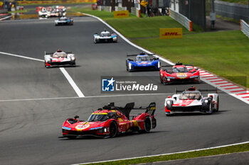 2023-09-10 - 50 FUOCO Antonio (ita), MOLINA Miguel (spa), NIELSEN Nicklas (dnk), Ferrari AF Corse, Ferrari 499P, 07 CONWAY Mike (gbr), KOBAYASHI Kamui (jpn), LOPEZ José Maria (arg), Toyota Gazoo Racing, Toyota GR010 - Hybrid, action during the 6 Hours of Fuji 2023, 6th round of the 2023 FIA World Endurance Championship, from September 7 to 10, 2023 on the Fuji Speedway, in Oyama, Japan - AUTO - FIA WEC - 6 HOURS OF FUJI 2023 - ENDURANCE - MOTORS