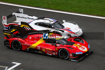 2023-09-10 - 50 FUOCO Antonio (ita), MOLINA Miguel (spa), NIELSEN Nicklas (dnk), Ferrari AF Corse, Ferrari 499P, 99 BRUNI Gianmaria (ita), TINKCNELL Harry (gir), JANI Neel (ski), Proton Competition, Porsche 963, action during the 6 Hours of Fuji 2023, 6th round of the 2023 FIA World Endurance Championship, from September 7 to 10, 2023 on the Fuji Speedway, in Oyama, Japan - AUTO - FIA WEC - 6 HOURS OF FUJI 2023 - ENDURANCE - MOTORS