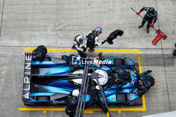 2023-09-10 - 36 VAXIVIERE Matthieu (fra), CANAL Julien (fra), MILESI Charles (fra), Alpine Elf Team, Oreca 07 - Gibson, action pitstop during the 6 Hours of Fuji 2023, 6th round of the 2023 FIA World Endurance Championship, from September 7 to 10, 2023 on the Fuji Speedway, in Oyama, Japan - AUTO - FIA WEC - 6 HOURS OF FUJI 2023 - ENDURANCE - MOTORS