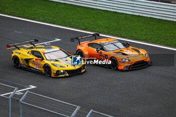 2023-09-10 - 33 KEATING Ben (usa), VARRONE Nicolas (arg), CATSBURG Nicky (old), Corvette Racing, Chevrolet Corvette C8.R, 25 AL HARTHT Ahmad (omn), DINAN Michael (usa), EASTWOOD Charlie (irl), ORT by TGG, Aston Martin Vantage AMR, action during the 6 Hours of Fuji 2023, 6th round of the 2023 FIA World Endurance Championship, from September 7 to 10, 2023 on the Fuji Speedway, in Oyama, Japan - AUTO - FIA WEC - 6 HOURS OF FUJI 2023 - ENDURANCE - MOTORS