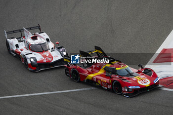 2023-11-02 - 50 FUOCO Antonio (ita), MOLINA Miguel (spa), NIELSEN Nicklas (dnk), Ferrari AF Corse, Ferrari 499P, action during the Bapco Energies WEC 8 Hours of Bahrain 2023, 7th round of the 2023 FIA World Endurance Championship, from November 1 to 4, 2023 on the Bahrain International Circuit, in Sakhir, Bahrain - AUTO - FIA WEC - 8 HOURS OF BAHRAIN 2023 - ENDURANCE - MOTORS