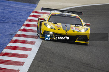 2023-11-02 - 33 KEATING Ben (usa), VARRONE Nicolas (arg), CATSBURG Nicky (nld), Corvette Racing, Chevrolet Corvette C8.R, action during the Bapco Energies WEC 8 Hours of Bahrain 2023, 7th round of the 2023 FIA World Endurance Championship, from November 1 to 4, 2023 on the Bahrain International Circuit, in Sakhir, Bahrain - AUTO - FIA WEC - 8 HOURS OF BAHRAIN 2023 - ENDURANCE - MOTORS