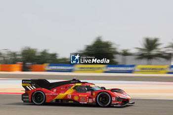 2023-11-03 - 50 FUOCO Antonio (ita), MOLINA Miguel (spa), NIELSEN Nicklas (dnk), Ferrari AF Corse, Ferrari 499P, action during the Bapco Energies WEC 8 Hours of Bahrain 2023, 7th round of the 2023 FIA World Endurance Championship, from November 1 to 4, 2023 on the Bahrain International Circuit, in Sakhir, Bahrain - AUTO - FIA WEC - 8 HOURS OF BAHRAIN 2023 - ENDURANCE - MOTORS