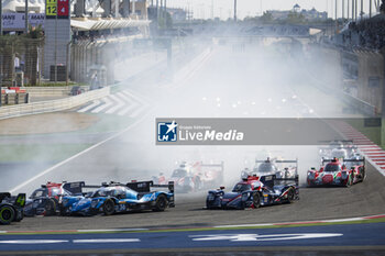 2023-11-04 - Start of the race, 36 VAXIVIERE Matthieu (fra), CANAL Julien (fra), MILESI Charles (fra), Alpine Elf Team, Oreca 07 - Gibson, action during the Bapco Energies WEC 8 Hours of Bahrain 2023, 7th round of the 2023 FIA World Endurance Championship, from November 1 to 4, 2023 on the Bahrain International Circuit, in Sakhir, Bahrain - AUTO - FIA WEC - 8 HOURS OF BAHRAIN 2023 - ENDURANCE - MOTORS