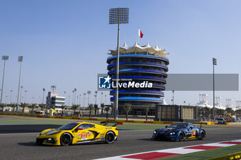 2023-11-04 - 33 KEATING Ben (usa), VARRONE Nicolas (arg), CATSBURG Nicky (nld), Corvette Racing, Chevrolet Corvette C8.R, action during the Bapco Energies WEC 8 Hours of Bahrain 2023, 7th round of the 2023 FIA World Endurance Championship, from November 1 to 4, 2023 on the Bahrain International Circuit, in Sakhir, Bahrain - AUTO - FIA WEC - 8 HOURS OF BAHRAIN 2023 - ENDURANCE - MOTORS