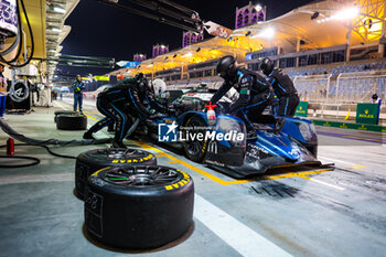 2023-11-04 - pitstop 36 VAXIVIERE Matthieu (fra), CANAL Julien (fra), MILESI Charles (fra), Alpine Elf Team, Oreca 07 - Gibson, action during the Bapco Energies WEC 8 Hours of Bahrain 2023, 7th round of the 2023 FIA World Endurance Championship, from November 1 to 4, 2023 on the Bahrain International Circuit, in Sakhir, Bahrain - AUTO - FIA WEC - 8 HOURS OF BAHRAIN 2023 - ENDURANCE - MOTORS