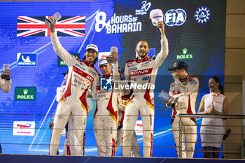 2023-11-04 - 31 GELAEL Sean (idn), HABSBURG-LOTHRINGEN Ferdinand (aut), FRIJNS Robin (nld), Team WRT, Oreca 07 - Gibson, Podium, portrait during the Bapco Energies WEC 8 Hours of Bahrain 2023, 7th round of the 2023 FIA World Endurance Championship, from November 1 to 4, 2023 on the Bahrain International Circuit, in Sakhir, Bahrain - AUTO - FIA WEC - 8 HOURS OF BAHRAIN 2023 - ENDURANCE - MOTORS