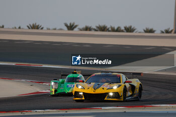 2023-11-04 - 33 KEATING Ben (usa), VARRONE Nicolas (arg), CATSBURG Nicky (nld), Corvette Racing, Chevrolet Corvette C8.R, action during the Bapco Energies WEC 8 Hours of Bahrain 2023, 7th round of the 2023 FIA World Endurance Championship, from November 1 to 4, 2023 on the Bahrain International Circuit, in Sakhir, Bahrain - AUTO - FIA WEC - 8 HOURS OF BAHRAIN 2023 - ENDURANCE - MOTORS