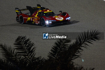 2023-11-04 - 50 FUOCO Antonio (ita), MOLINA Miguel (spa), NIELSEN Nicklas (dnk), Ferrari AF Corse, Ferrari 499P, action during the Bapco Energies WEC 8 Hours of Bahrain 2023, 7th round of the 2023 FIA World Endurance Championship, from November 1 to 4, 2023 on the Bahrain International Circuit, in Sakhir, Bahrain - AUTO - FIA WEC - 8 HOURS OF BAHRAIN 2023 - ENDURANCE - MOTORS