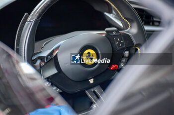 2023-10-28 - Detail of Ferrari steering wheel details - FERRARI WORLD FINALS 2023 - FERRARI CHALLENGE - MOTORS