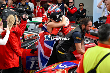 2023-10-28 - Martinus Richter celebrates a victory at the end of race - FERRARI WORLD FINALS 2023 - FERRARI CHALLENGE - MOTORS