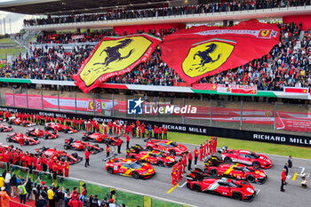 2023-10-28 - Ferrari parade for team photo lined up - FERRARI WORLD FINALS 2023 - FERRARI CHALLENGE - MOTORS