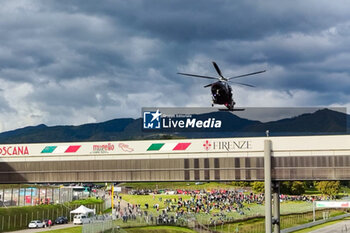 2023-10-28 - The Carabinieri helicopter at the Mugello Circuit - FERRARI WORLD FINALS 2023 - FERRARI CHALLENGE - MOTORS