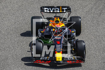 2023-02-23 - 01 VERSTAPPEN Max (nld), Red Bull Racing RB19, action during the Formula 1 Armco pre-season testing 2023 of the 2023 FIA Formula One World Championship from February 23 to 25, 2023 on the Bahrain International Circuit, in Sakhir, Bahrain - F1 - PRE-SEASON TESTING 2023 - BAHRAIN - FORMULA 1 - MOTORS