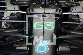 2023-02-23 - Mercedes AMG F1 Team W14, mechanical detail during the Formula 1 Armco pre-season testing 2023 of the 2023 FIA Formula One World Championship from February 23 to 25, 2023 on the Bahrain International Circuit, in Sakhir, Bahrain - F1 - PRE-SEASON TESTING 2023 - BAHRAIN - FORMULA 1 - MOTORS