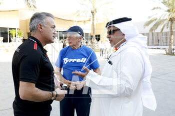 2023-02-23 - ALESI Jean (fra), Former F1 driver, portrait, Jackie Stewart, Former F1 driver, during the Formula 1 Armco pre-season testing 2023 of the 2023 FIA Formula One World Championship from February 23 to 25, 2023 on the Bahrain International Circuit, in Sakhir, Bahrain - F1 - PRE-SEASON TESTING 2023 - BAHRAIN - FORMULA 1 - MOTORS