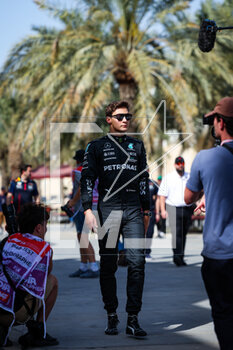 2023-02-24 - RUSSELL George (gbr), Mercedes AMG F1 Team W14, portrait during the Formula 1 Aramco pre-season testing 2023 of the 2023 FIA Formula One World Championship from February 23 to 25, 2023 on the Bahrain International Circuit, in Sakhir, Bahrain - F1 - PRE-SEASON TESTING 2023 - BAHRAIN - FORMULA 1 - MOTORS