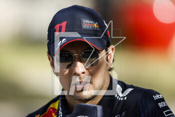 2023-02-24 - PEREZ Sergio (mex), Red Bull Racing RB19, portrait during the Formula 1 Aramco pre-season testing 2023 of the 2023 FIA Formula One World Championship from February 23 to 25, 2023 on the Bahrain International Circuit, in Sakhir, Bahrain - F1 - PRE-SEASON TESTING 2023 - BAHRAIN - FORMULA 1 - MOTORS