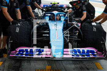 2023-02-25 - Alpine F1 Team A523, mechanical detail of the front wing during the Formula 1 Aramco pre-season testing 2023 of the 2023 FIA Formula One World Championship from February 23 to 25, 2023 on the Bahrain International Circuit, in Sakhir, Bahrain - F1 - PRE-SEASON TESTING 2023 - BAHRAIN - FORMULA 1 - MOTORS