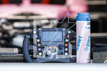 2023-03-02 - Alpine F1 Team A523, mechanical detail steering wheel, volant, during the Formula 1 Gulf Air Bahrain Grand Prix 2023, 1st round of the 2023 FIA Formula One World Championship from March 2
3 to 5, 2023 on the Bahrain International Circuit, in Sakhir, Bahrain - F1 - BAHRAIN GRAND PRIX 2023 - FORMULA 1 - MOTORS