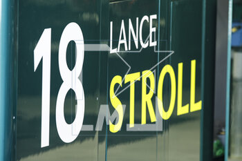 2023-03-02 - Lance Stroll banner during the Formula 1 Gulf Air Bahrain Grand Prix 2023, 1st round of the 2023 FIA Formula One World Championship from March 2
3 to 5, 2023 on the Bahrain International Circuit, in Sakhir, Bahrain - F1 - BAHRAIN GRAND PRIX 2023 - FORMULA 1 - MOTORS