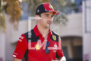 2023-03-02 - LECLERC Charles (mco), Scuderia Ferrari SF-23, portrait during the Formula 1 Gulf Air Bahrain Grand Prix 2023, 1st round of the 2023 FIA Formula One World Championship from March 2 to 5, 2023 on the Bahrain International Circuit, in Sakhir, Bahrain - F1 - BAHRAIN GRAND PRIX 2023 - FORMULA 1 - MOTORS