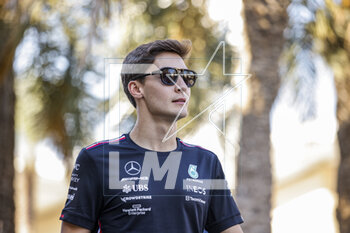 2023-03-02 - RUSSELL George (gbr), Mercedes AMG F1 Team W14, portrait during the Formula 1 Gulf Air Bahrain Grand Prix 2023, 1st round of the 2023 FIA Formula One World Championship from March 2 to 5, 2023 on the Bahrain International Circuit, in Sakhir, Bahrain - F1 - BAHRAIN GRAND PRIX 2023 - FORMULA 1 - MOTORS