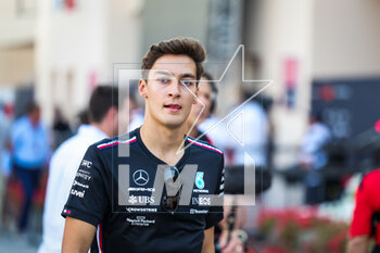 2023-03-02 - RUSSELL George (gbr), Mercedes AMG F1 Team W14, portrait during the Formula 1 Gulf Air Bahrain Grand Prix 2023, 1st round of the 2023 FIA Formula One World Championship from March 2 to 5, 2023 on the Bahrain International Circuit, in Sakhir, Bahrain - F1 - BAHRAIN GRAND PRIX 2023 - FORMULA 1 - MOTORS