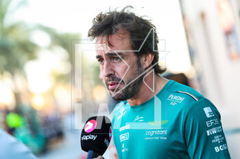 2023-03-02 - ALONSO Fernando (spa), Aston Martin F1 Team AMR23, portrait during the Formula 1 Gulf Air Bahrain Grand Prix 2023, 1st round of the 2023 FIA Formula One World Championship from March 2 to 5, 2023 on the Bahrain International Circuit, in Sakhir, Bahrain - F1 - BAHRAIN GRAND PRIX 2023 - FORMULA 1 - MOTORS