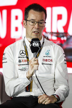 2023-03-03 - ELLIOTT Mike, Technical Director of Mercedes AMG F1 Team, portrait during the Formula 1 Gulf Air Bahrain Grand Prix 2023, 1st round of the 2023 FIA Formula One World Championship from March 2 to 5, 2023 on the Bahrain International Circuit, in Sakhir, Bahrain - F1 - BAHRAIN GRAND PRIX 2023 - FORMULA 1 - MOTORS