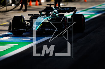 2023-03-03 - 18 STROLL Lance (can), Aston Martin F1 Team AMR23, action during the Formula 1 Gulf Air Bahrain Grand Prix 2023, 1st round of the 2023 FIA Formula One World Championship from March 2 to 5, 2023 on the Bahrain International Circuit, in Sakhir, Bahrain - F1 - BAHRAIN GRAND PRIX 2023 - FORMULA 1 - MOTORS