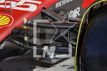 2023-03-03 - Scuderia Ferrari SF-23, mechanical detail during the Formula 1 Gulf Air Bahrain Grand Prix 2023, 1st round of the 2023 FIA Formula One World Championship from March 2 to 5, 2023 on the Bahrain International Circuit, in Sakhir, Bahrain - F1 - BAHRAIN GRAND PRIX 2023 - FORMULA 1 - MOTORS