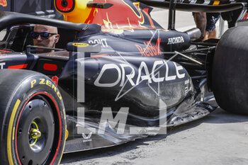 2023-03-03 - Red Bull Racing RB19, mechanical detail during the Formula 1 Gulf Air Bahrain Grand Prix 2023, 1st round of the 2023 FIA Formula One World Championship from March 2 to 5, 2023 on the Bahrain International Circuit, in Sakhir, Bahrain - F1 - BAHRAIN GRAND PRIX 2023 - FORMULA 1 - MOTORS