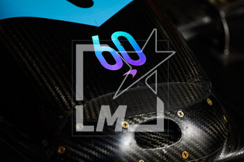 2023-03-04 - McLaren F1 Team MCL60, mechanical detail of the logo on the nose during the Formula 1 Gulf Air Bahrain Grand Prix 2023, 1st round of the 2023 FIA Formula One World Championship from March 2 to 5, 2023 on the Bahrain International Circuit, in Sakhir, Bahrain - F1 - BAHRAIN GRAND PRIX 2023 - FORMULA 1 - MOTORS