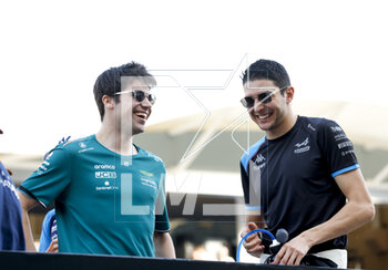 2023-03-05 - STROLL Lance (can), Aston Martin F1 Team AMR23, OCON Esteban (fra), Alpine F1 Team A523, portrait during the Formula 1 Gulf Air Bahrain Grand Prix 2023, 1st round of the 2023 FIA Formula One World Championship from March 3 to 5, 2023 on the Bahrain International Circuit, in Sakhir, Bahrain - F1 - BAHRAIN GRAND PRIX 2023 - RACE - FORMULA 1 - MOTORS