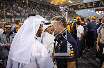 2023-03-05 - HORNER Christian (gbr), Team Principal of Red Bull Racing, portrait with BEN SULAYEM Mohammed (uae), President of the FIA, portrait during the Formula 1 Gulf Air Bahrain Grand Prix 2023, 1st round of the 2023 FIA Formula One World Championship from March 2 to 5, 2023 on the Bahrain International Circuit, in Sakhir, Bahrain - F1 - BAHRAIN GRAND PRIX 2023 - RACE - FORMULA 1 - MOTORS