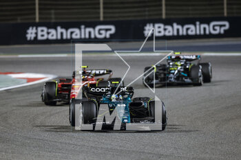 2023-03-05 - 14 ALONSO Fernando (spa), Aston Martin F1 Team AMR23, action 55 SAINZ Carlos (spa), Scuderia Ferrari SF-23, action 44 HAMILTON Lewis (gbr), Mercedes AMG F1 Team W14, action during the Formula 1 Gulf Air Bahrain Grand Prix 2023, 1st round of the 2023 FIA Formula One World Championship from March 2 to 5, 2023 on the Bahrain International Circuit, in Sakhir, Bahrain - F1 - BAHRAIN GRAND PRIX 2023 - RACE - FORMULA 1 - MOTORS