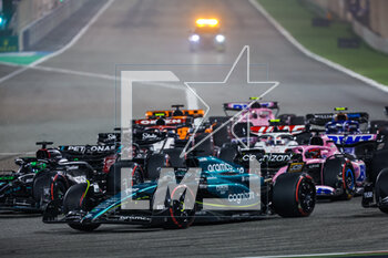 2023-03-05 - 18 STROLL Lance (can), Aston Martin F1 Team AMR23, action during the Formula 1 Gulf Air Bahrain Grand Prix 2023, 1st round of the 2023 FIA Formula One World Championship from March 3 to 5, 2023 on the Bahrain International Circuit, in Sakhir, Bahrain - F1 - BAHRAIN GRAND PRIX 2023 - RACE - FORMULA 1 - MOTORS