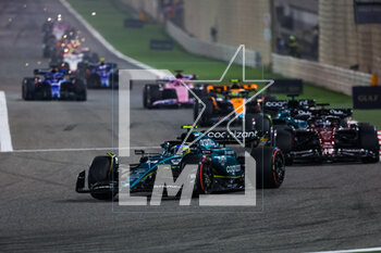 2023-03-05 - 14 ALONSO Fernando (spa), Aston Martin F1 Team AMR23, action during the Formula 1 Gulf Air Bahrain Grand Prix 2023, 1st round of the 2023 FIA Formula One World Championship from March 3 to 5, 2023 on the Bahrain International Circuit, in Sakhir, Bahrain - F1 - BAHRAIN GRAND PRIX 2023 - RACE - FORMULA 1 - MOTORS