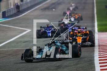 2023-03-05 - 18 STROLL Lance (can), Aston Martin F1 Team AMR23, action during the Formula 1 Gulf Air Bahrain Grand Prix 2023, 1st round of the 2023 FIA Formula One World Championship from March 3 to 5, 2023 on the Bahrain International Circuit, in Sakhir, Bahrain - F1 - BAHRAIN GRAND PRIX 2023 - RACE - FORMULA 1 - MOTORS