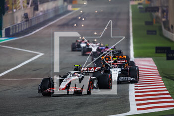 2023-03-05 - 27 HULKENBERG Nico (ger), Haas F1 Team VF-23 Ferrari, action during the Formula 1 Gulf Air Bahrain Grand Prix 2023, 1st round of the 2023 FIA Formula One World Championship from March 3 to 5, 2023 on the Bahrain International Circuit, in Sakhir, Bahrain - F1 - BAHRAIN GRAND PRIX 2023 - RACE - FORMULA 1 - MOTORS