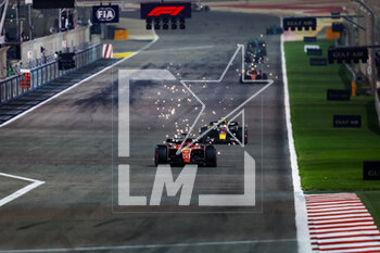 2023-03-05 - 16 LECLERC Charles (mco), Scuderia Ferrari SF-23, 11 PEREZ Sergio (mex), Red Bull Racing RB19, action during the Formula 1 Gulf Air Bahrain Grand Prix 2023, 1st round of the 2023 FIA Formula One World Championship from March 3 to 5, 2023 on the Bahrain International Circuit, in Sakhir, Bahrain - F1 - BAHRAIN GRAND PRIX 2023 - RACE - FORMULA 1 - MOTORS